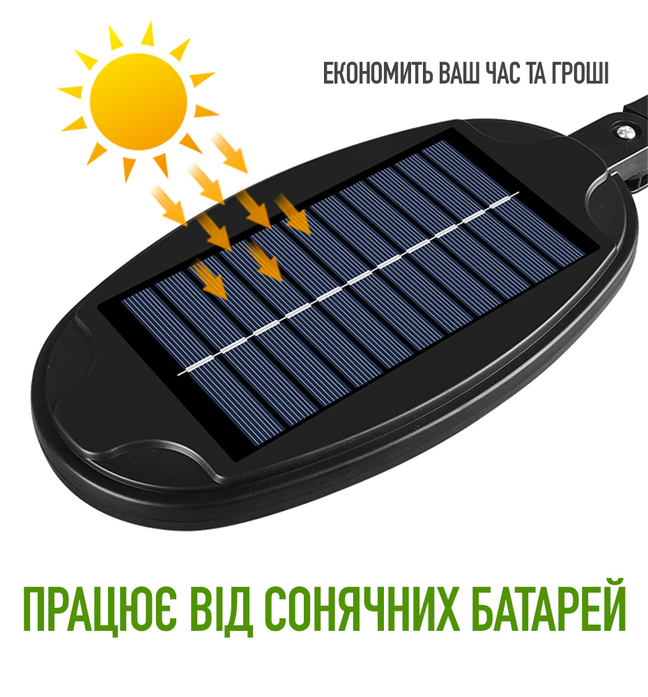 Вуличний ліхтар на сонячній батареї Bailong Solar 8188A 96COB з пультом керування Вуличний ліхтар на сонячній батареї Bailong Solar 8188A 96COB з пультом керування